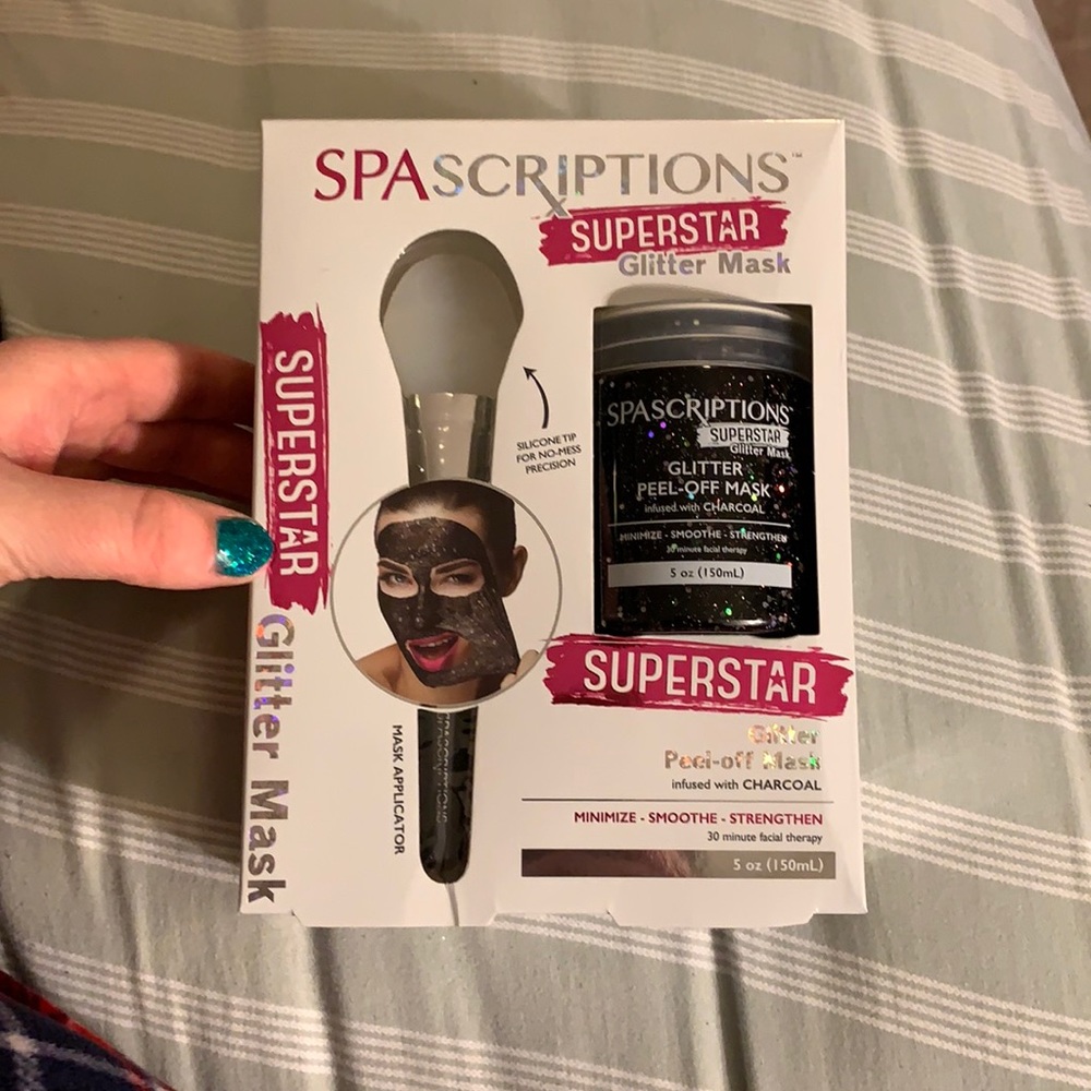 Spascriptions glitter peel off mask
